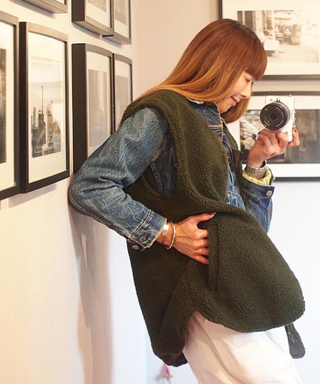 "MODEM DESIGN" Stand Collar Jacket with Liner