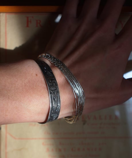 "NAVAJO"Sterling Liquid Silver Bracelet