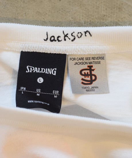 "JACSON MATISSE"SPALDING×JM Basketball Pocket Tee