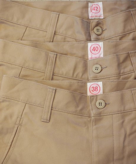 "CRANK PROJECTS" Cotton Serge Fat Pants