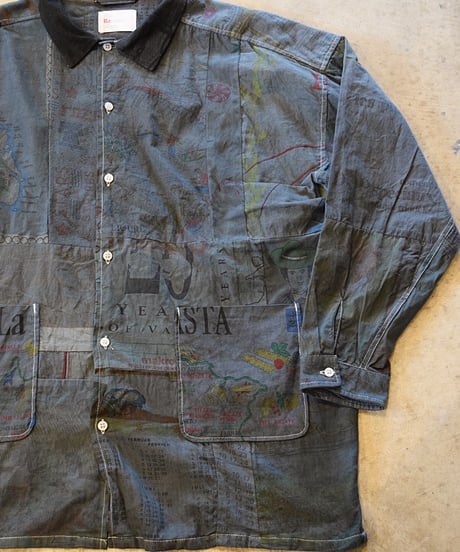 "Mr Remake man"Used Tapestry Remake Shirts[Size:3(L)]