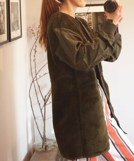 "DUTCH ARMY" Parka Coat Boa Liner[DEAD STOCK]
