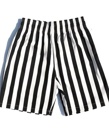 "COOKMAN" Chef Pants Short [Wide Stripe Black]