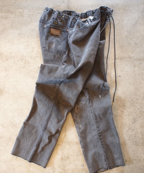 "KOUHEI TERRAI" Remake Cord Pants[Black Denim②]