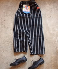 "COOKMAN"Wide Chef Pants Stripe Black