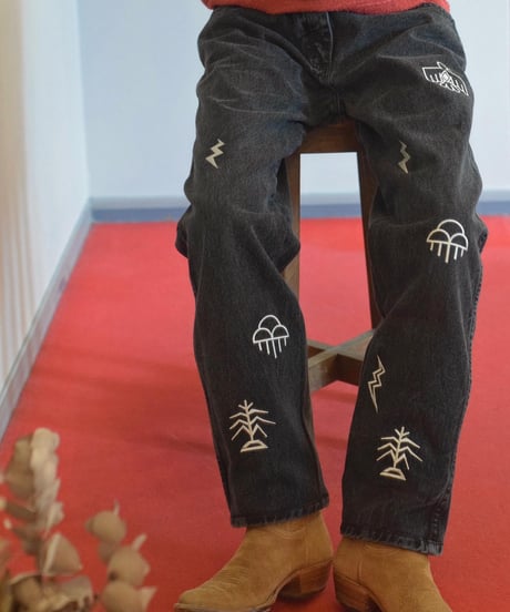 "Nasngwam" SHALAKO TAPERED PANTS[Black]