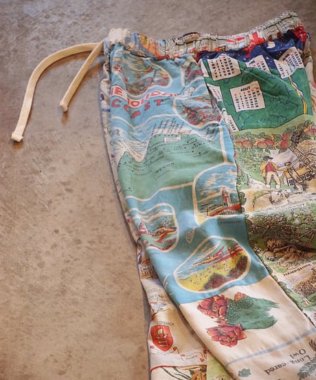"Mr.RemakeMan."Vintage Tapestry Remake Easy Pants.②[Size:3(L)]