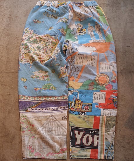 "Mr.RemakeMan."Vintage Tapestry Remake Easy Pants.③[Size:2(M)]