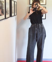 "KOUHEI TERRAI" Remake Cord Pants[Black Denim①]