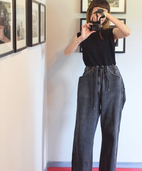 "KOUHEI TERRAI" Remake Cord Pants[Black Denim①]