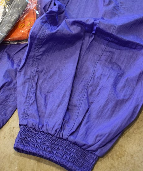 Last.1"O.K." Sports Style Nylon Jog Pants
