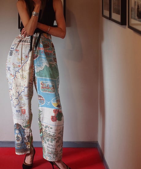 "Mr.RemakeMan."Vintage Tapestry Remake Easy Pants.②[Size:3(L)]