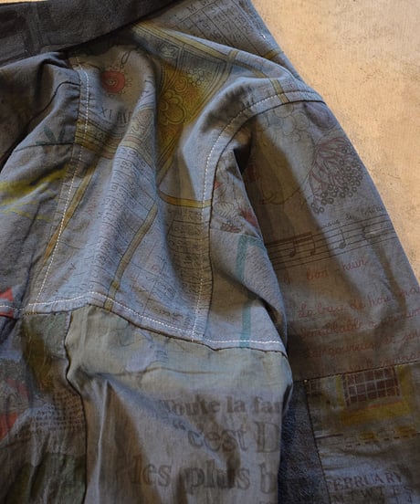 "Mr Remake man"Used Tapestry Remake Shirts[Size:3(L)]