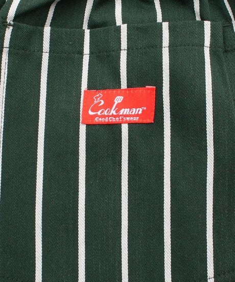 "COOKMAN" Chef Pants[Pin Stripe/Dk.Green]