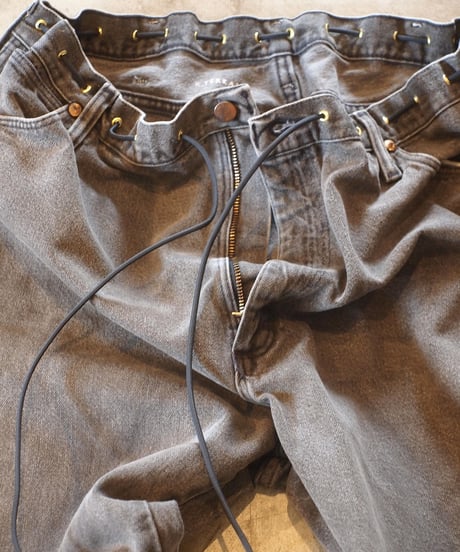 "KOUHEI TERRAI" Remake Cord Pants[Black Denim②]