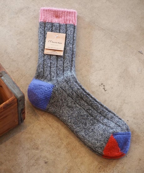 "Mauna Kea"Socks Wool 3-Sided Switching Socks