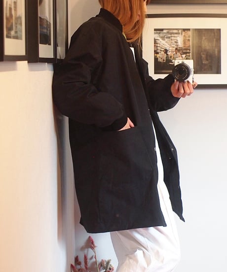 "MODEM DESIGN" Stand Collar Jacket with Liner