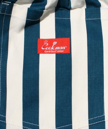"COOKMAN" Chef Pants[Wide Stripe/Blue]
