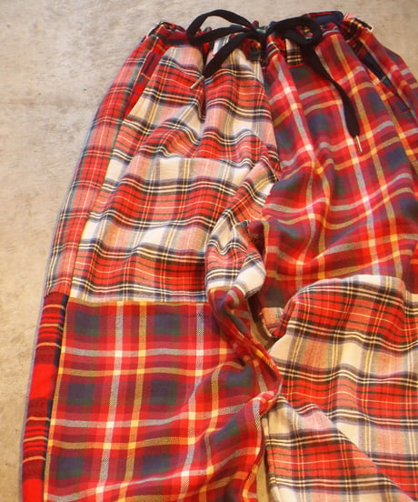 "MR.REMAKEMAN"Check Shirts Remake Eazy Pants