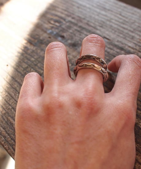 再入荷！"NAVAJO Jewelry"Stampwork Triangle Ring
