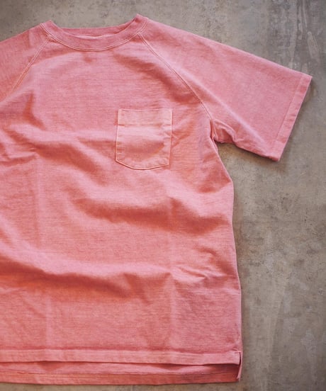 "GOOD ON" S/S HEAVY RAGLAN POCKET TEE