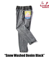 "COOKMAN"Chef Pants[Snow Washed Denim Black]
