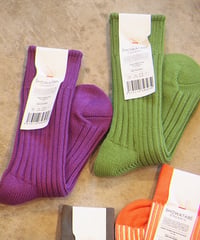 "SHOWATABE ORGANIC" Organic Ribbed Socks/Long