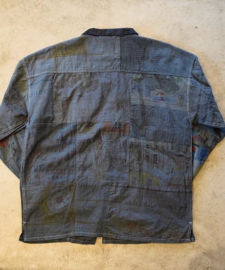 "Mr Remake man"Used Tapestry Remake Shirts[Size:3(L)]