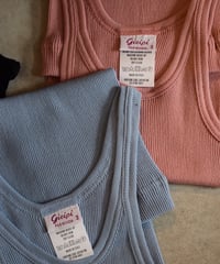 "gicipi"Rib Tanktop[TURCHESE]