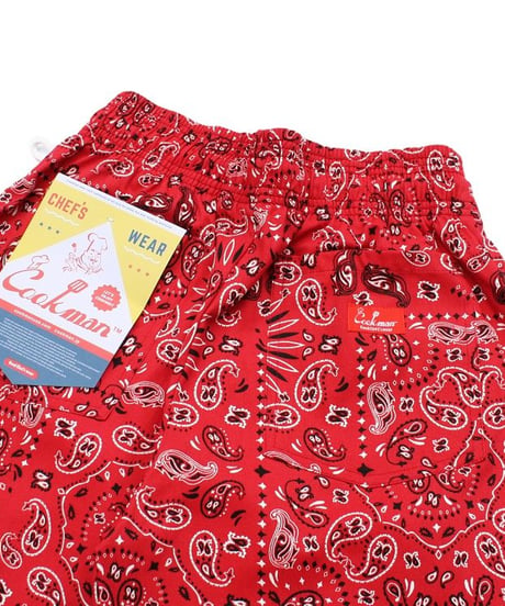 再入荷! "COOKMAN" Chef Short Pants [Paisley]