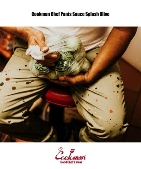 "COOKMAN" Chef Pants[Sauce Splash Olive]