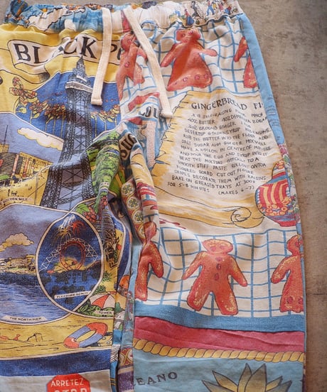 "Mr.RemakeMan."Vintage Tapestry Remake Easy Pants.③[Size:2(M)]