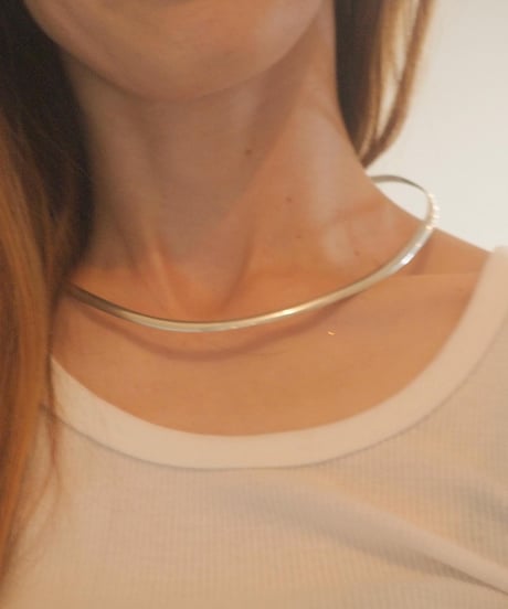 "NAVAJO Jewelry" Silver Plane Neck Bar