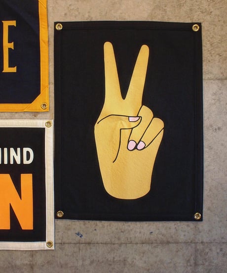 "OXFORD PENNANT"PEACE SIGN Camp Flag