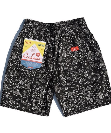 再入荷! "COOKMAN" Chef Short Pants [Paisley]