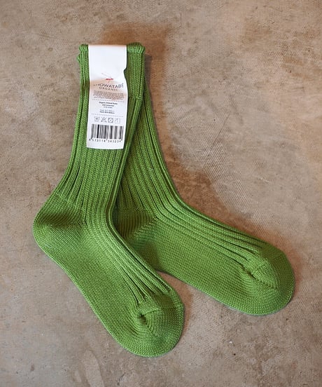 "SHOWATABE ORGANIC" Organic Ribbed Socks/Long