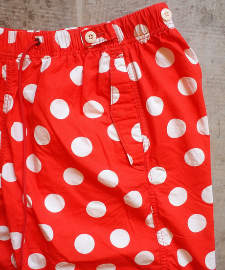 "IMPRESTORE" Polka Dot Trousers/Shorts[RED]