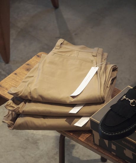 "CRANK PROJECTS" Cotton Serge Fat Pants