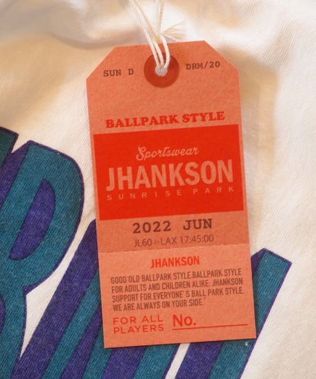 "JHANKSON" BASEBALL TEE