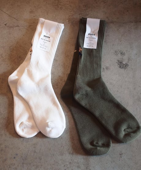 "decka Quality socks by BRÚ NA BÓINNE" Pile Socks / Embroidery / JB