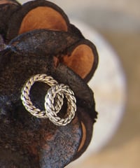 "MEXICAN JEWELRY" Silver Square Chain Ring