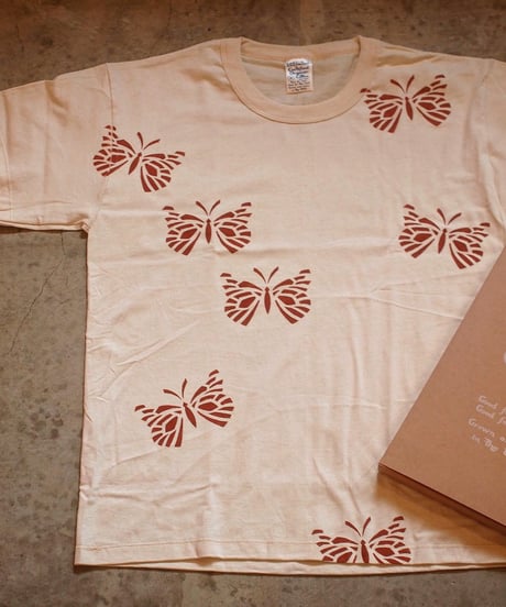 "S.O.S. from Texas"×"CONTINUUM"[Nouveau Butterfly] Short Sleeve Crew Tee