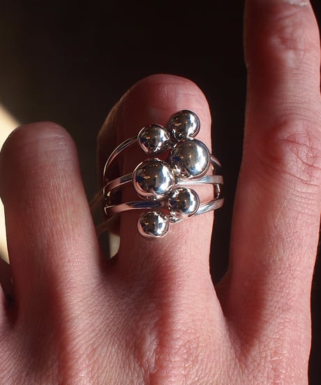 "MEXICAN JEWELRY"Silver Ball Ring