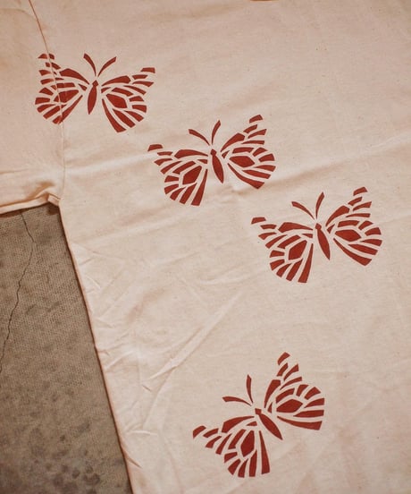 "S.O.S. from Texas"×"CONTINUUM"[Nouveau Butterfly] Short Sleeve Crew Tee
