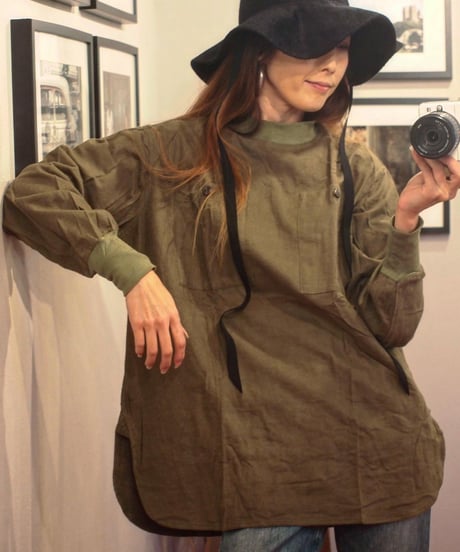 再入荷！"HUNGARIAN ARMY" Flannel Mock Neck Pull Over[DEAD STOCK]