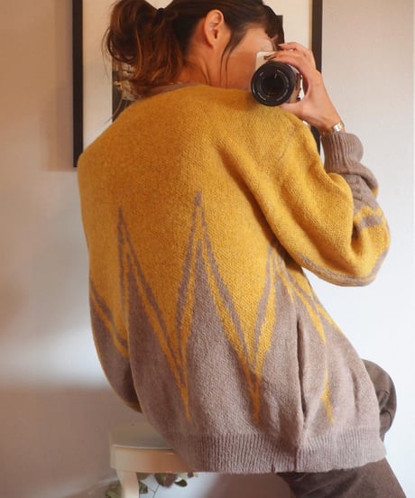 "MODEM DESIGN" Mohair Cardigan