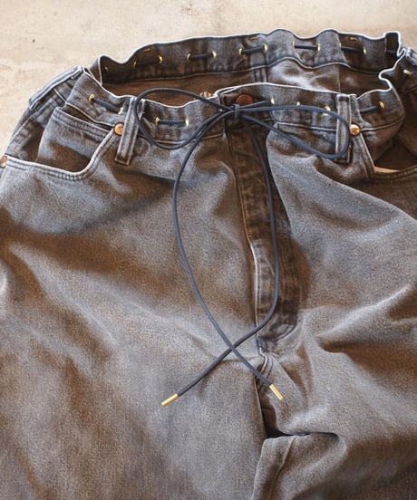 "KOUHEI TERRAI" Remake Cord Pants[Black Denim②]