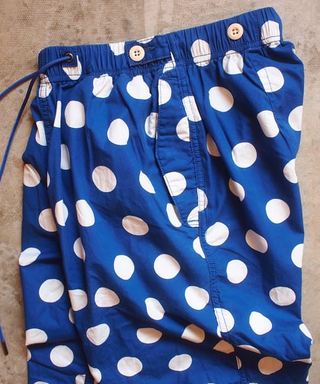 "IMPRESTORE" Polka Dot Trousers/Shorts[NAVY]