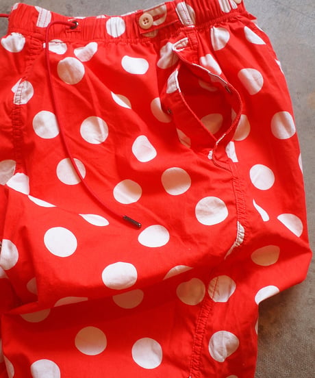 "IMPRESTORE" Polka Dot Trousers/Shorts[RED]