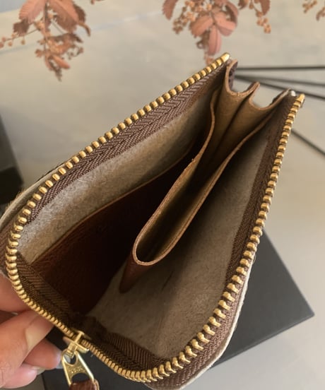 "LONGDISTANCE"Animal Pattern L-Type Coin Case